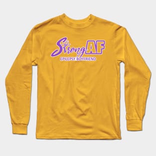 Strong AF Epilepsy Boyfriend Long Sleeve T-Shirt